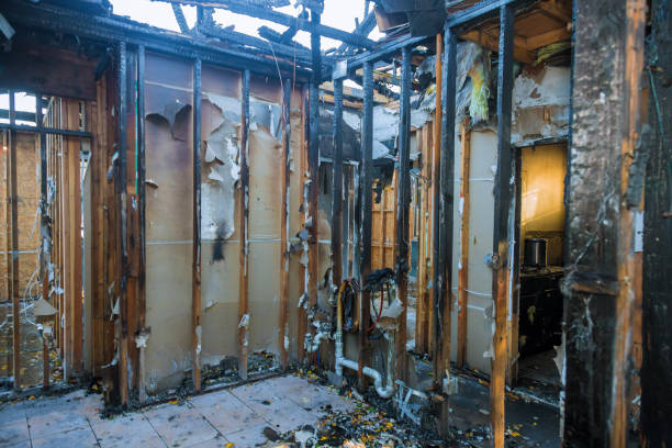 Professional Fire Damage Assessment technician working in Perkasie, PA